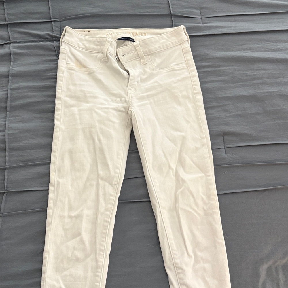 American Eagle White Denim Jeans